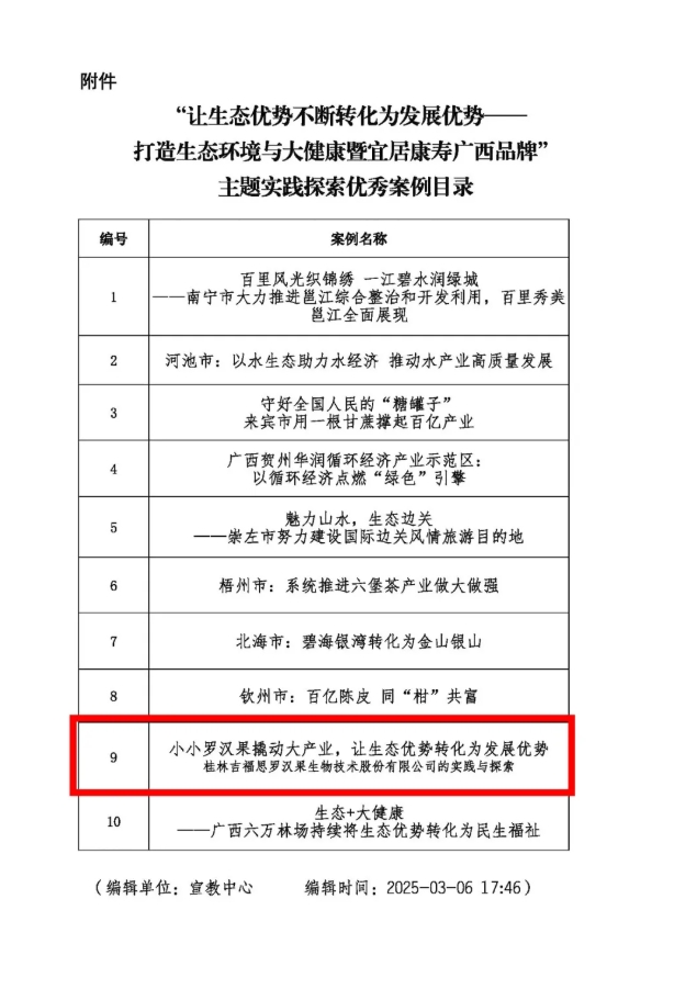 桂林吉福思羅漢果有限公司